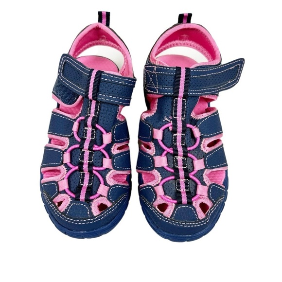 Falls Creek Navy And Pink Jill Sandals Size 12M - Picture 1 of 9